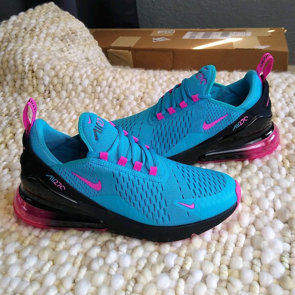 Nike Air Max 270 Blue South Beach Sz 8 Like New!